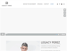 Tablet Screenshot of legacyperez.com